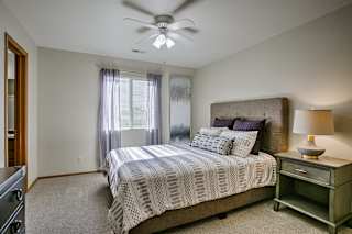 Ceiling Fan In Bedroom at The Pointe, Nebraska, 68128