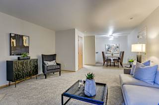Ceiling Fan In Living Room at The Pointe, LaVista