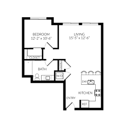Black placeholder image without visible details at Huntington Apartment Homes, South San Francisco