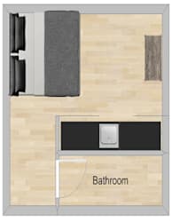 Efficiency Floor Plan at Maplehurst Apartments, Knoxville, TN