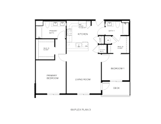 A black and white image of a 6B-PLEX PLAN 3.