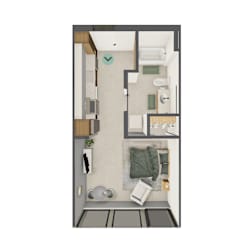 A bathroom with a toilet, sink, and bathtub.