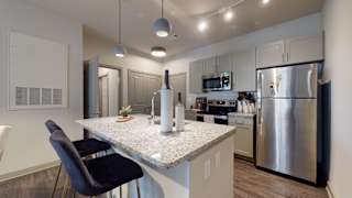 Fully Furnished Kitchen at The Address Galleria, Matthews, NC