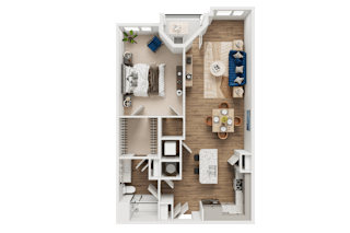 A4 Floor Plan at Address East End, Raleigh, 27610
