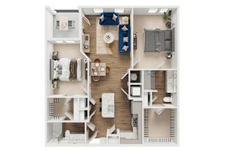 B1 Floor Plan at Address East End, Raleigh North Carolina