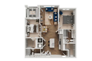 B2 Floor Plan at Address East End, Raleigh, NC 27610