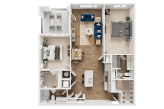 B4 Floor Plan at Address East End, Raleigh