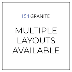 A sign that says 154 GRANITE and multiple layouts available.