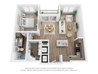 A5 Floor Plan at Aurora Watson Branch, Texas