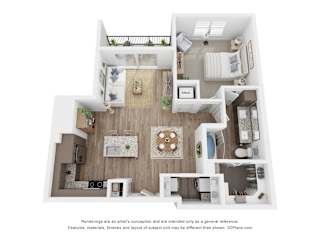 A8 Floor Plan at Aurora Watson Branch, Mansfield, Texas