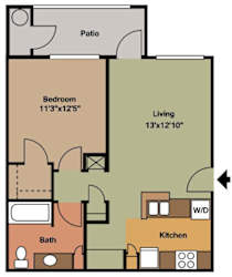 Floor Plan The Jefferson (Furnished)