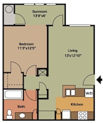 The Jefferson (Traditional) Floorplan at Ultris Courthouse Square
