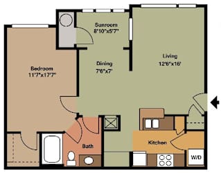 The Hamilton (Traditional) Floorplan at Ultris Courthouse Square