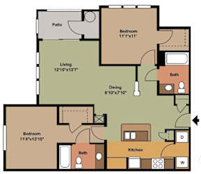 The McKinley (Traditional) Floorplan at Ultris Courthouse Square