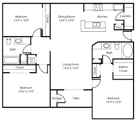 Desert Aster 2D Floorplan | Sundance | Clermont FL