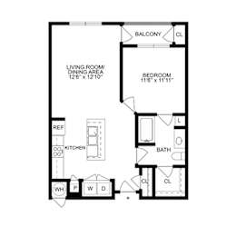 honey floor plan of GreenVue in Richardson, TX