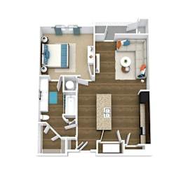 clay floor plan of GreenVue in Richardson, TX