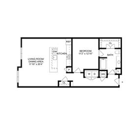 walnut floor plan of GreenVue in Richardson, TX