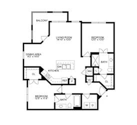 sienna floor plan of GreenVue in Richardson, TX
