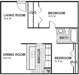 Floor Plan B 2.1