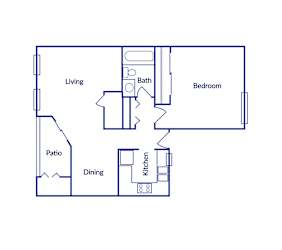 A1 2D Floorplan at Stanford Village in Norcross, GA