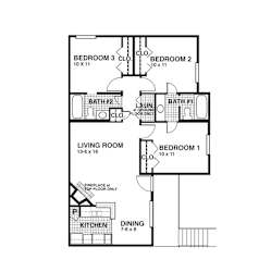 C1F floor plan of Oaks of Denton in Denton, TX