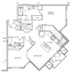 B3 loft Floor Plan at Legado Apartments, Prescott Valley