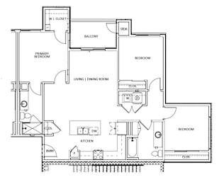 C1 Floor Plan at Legado Apartments, Prescott Valley, AZ 86314