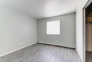 Beautiful Bright Bedroom With Wide Windows at Johnson Legacy Apartments, Wisconsin