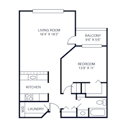 a floor plan of a two story house with a bedroom and a living room
