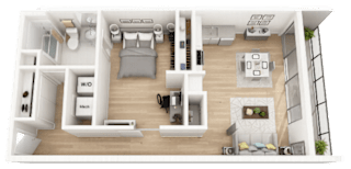 Floor Plan 1 Bedroom