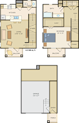 A-5 Floor Plan at Legacy Creekside Apartments, San Antonio, TX, 78251