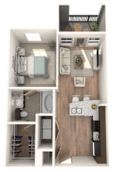 1 Bedroom | 1 Bathroom at District at Medical Center, San Antonio, 78229