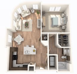 1 Bedroom | 1 Bathroom at District at Medical Center, San Antonio, 78229