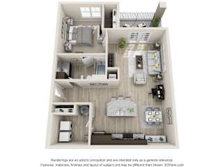 Dalvery Floorplan at HAVEN POINTE AT CAROLINA FOREST APARTMENTS, Myrtle Beach, 29579