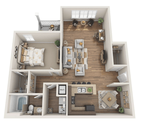 A2 Floor Plan at RIVERSTONE APARTMENTS, GROVETOWN, 30813