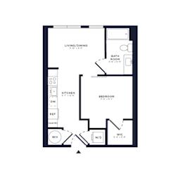 1 bed 1 bath A at Link Apartments® CYKEL Apartments, Charlotte , NC