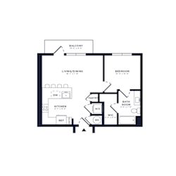 1 bed 1 bath G at Link Apartments® CYKEL Apartments, Charlotte , NC 28208