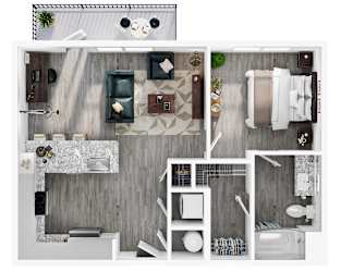 1 bed 1 bath F at Link Apartments® CYKEL Apartments, North Carolina, 28208
