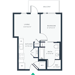 1 bed 1 bath C at Link Apartments® Four 12, Oakland, 94607