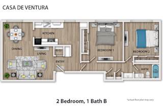 a floor plan of a room with a bathroom and a bedroom