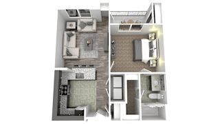 Floor Plan Houndstooth
