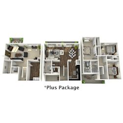 a floor plan of a 2100 sq ft house plus package