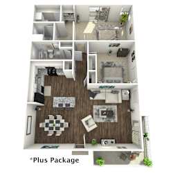 a 1 bedroom floor plan 980 sq ft
