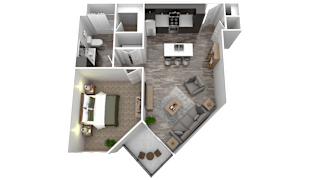 the venice apartment homes 1 bedroom floor plan