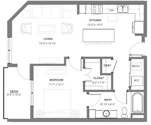 Lynx 1 bedroom apartment