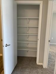 Pantry space and shelving at Eagle Run Apartments in Omaha Nebraska