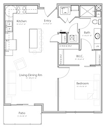Bliss (B1-1) one bedroom one bathroom at Haven at Uptown
