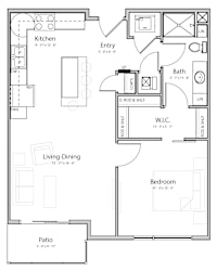 Bliss (B1-3) one bedroom one bathroom at Haven at Uptown