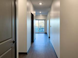 entryway hallway leading to living area